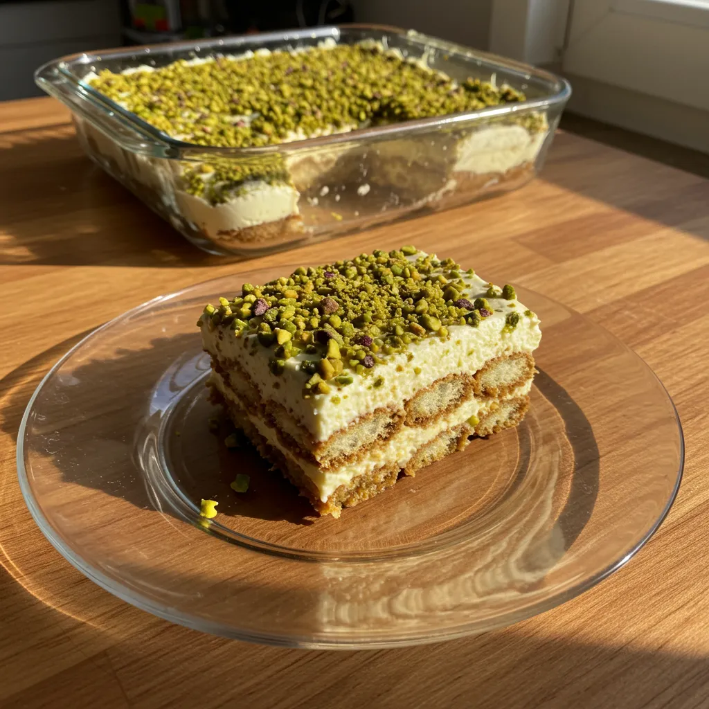 Delicious Pistachio Tiramisu: Tonight's Elegant Italian Dessert Masterpiece - secondary view